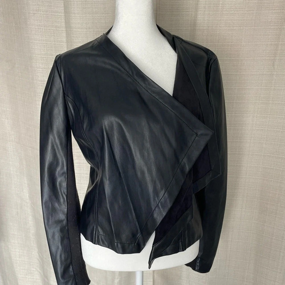 Women's LOFT Leather/Suede Moto Jacket - Sz. S - Picture 2 of 5